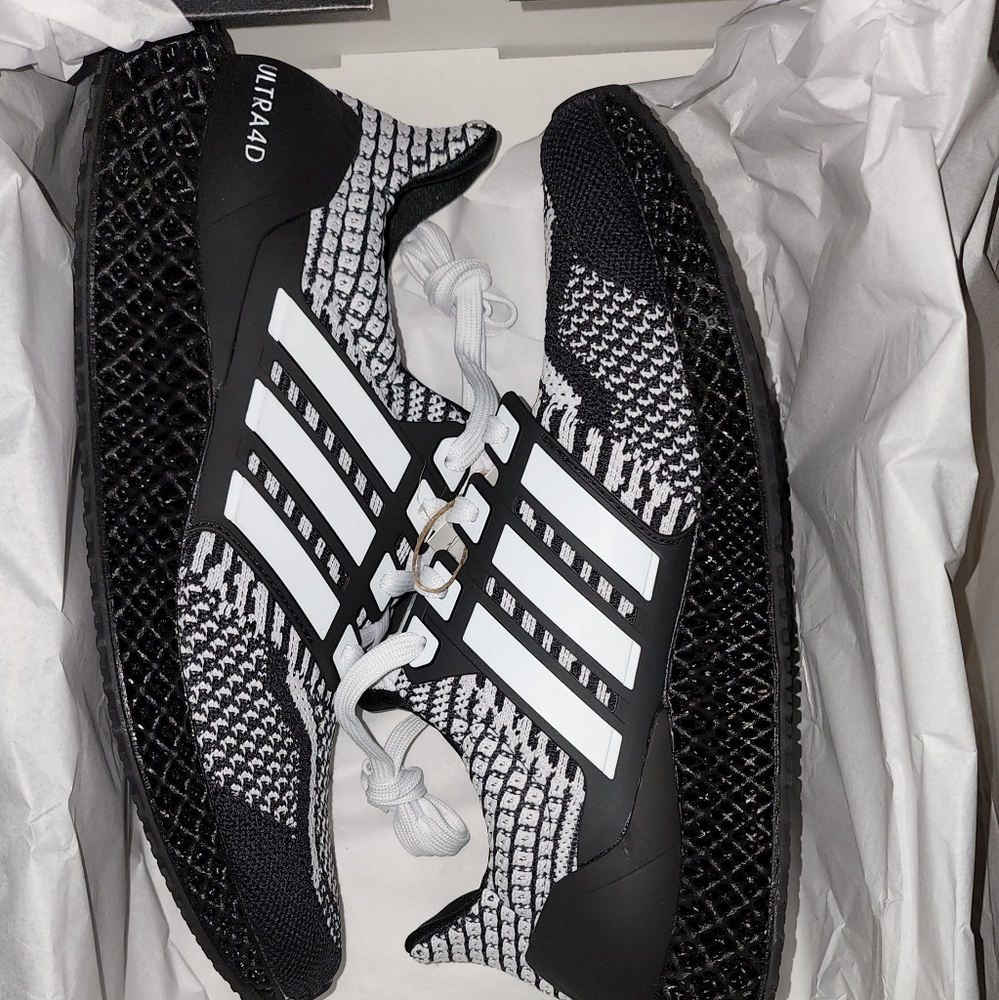 Adidas Ultra 4D 5.0 Running Shoes "Cookies and Cream" G58158 Men's